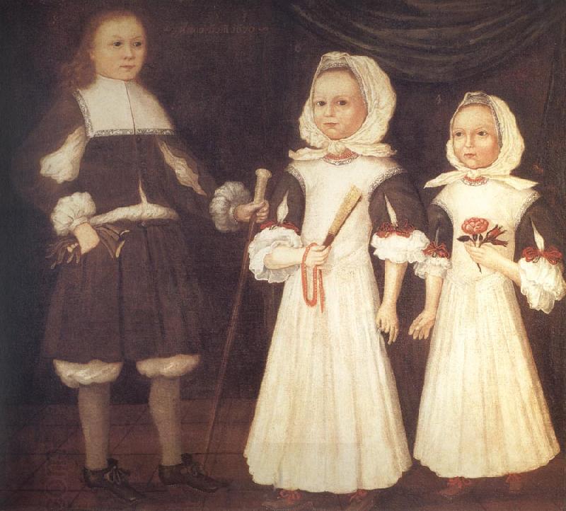 unknow artist THe Mason Children:David,Joanna,and Abigail